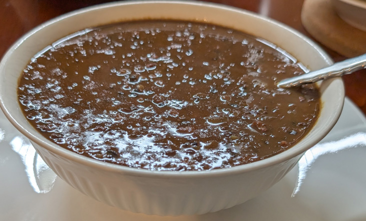 Black Rice and Lentil Soup